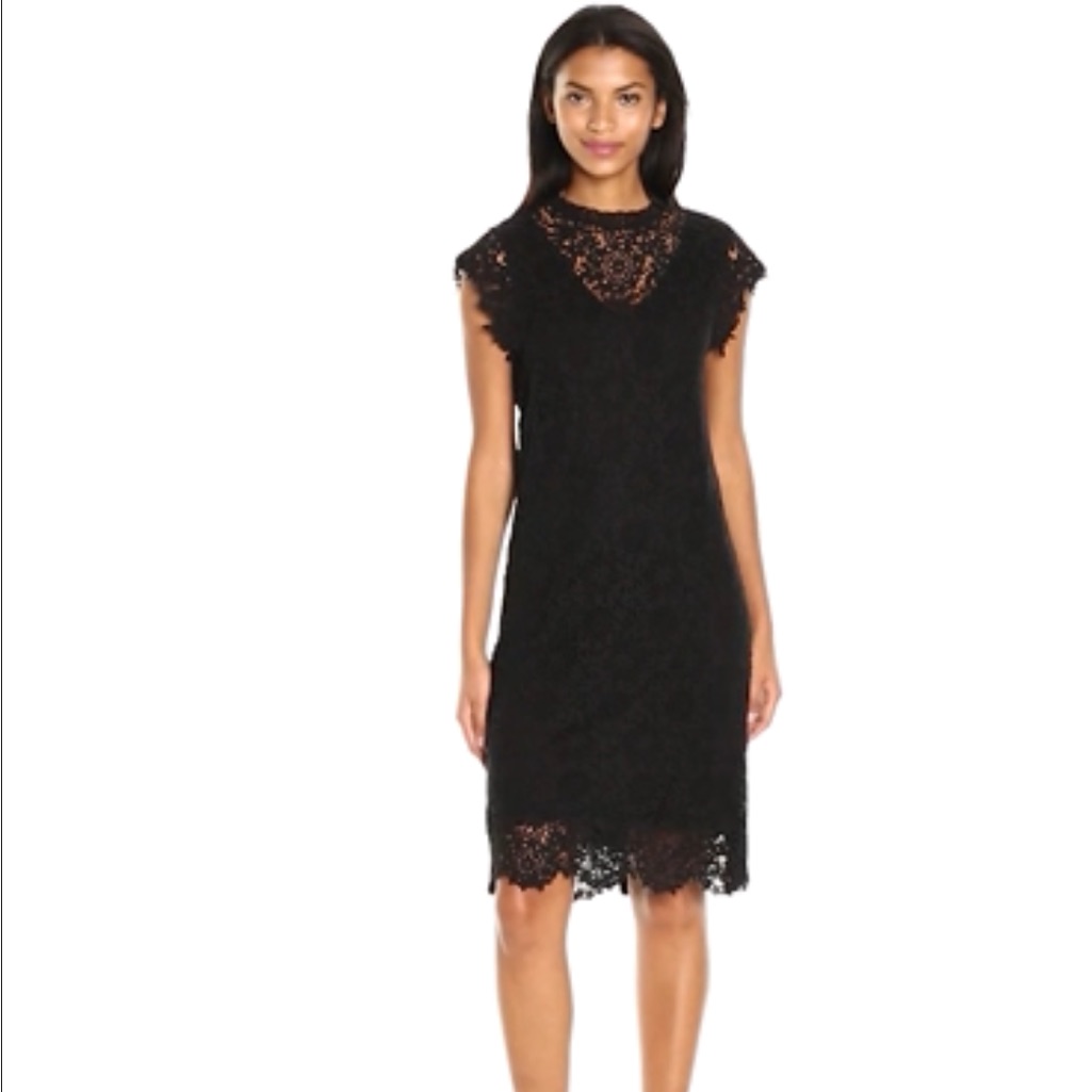 Velvet By Graham And Spencer Lace Cap Sleeve Dress